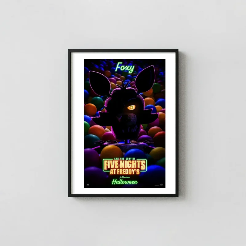 Five Nights at Freddy's Foxy | Movie Poster | Glowing Eye Ball Pit Art