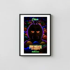 Five Nights at Freddy's Chica | Movie Poster | Ball Pit Horror Five Nights at Freddy's Movie Posters xe2x80x93 Portrait Frame Wall Art Mockup | MerchFuse