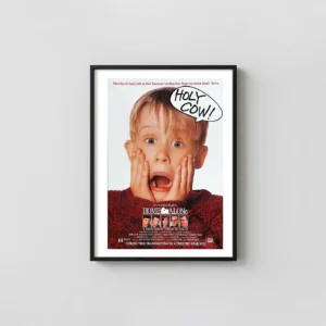 Home Alone | Movie Poster | Iconic Kevin McCallister Scream Art Movie Posters xe2x80x93 Portrait Frame Wall Art Mockup | MerchFuse