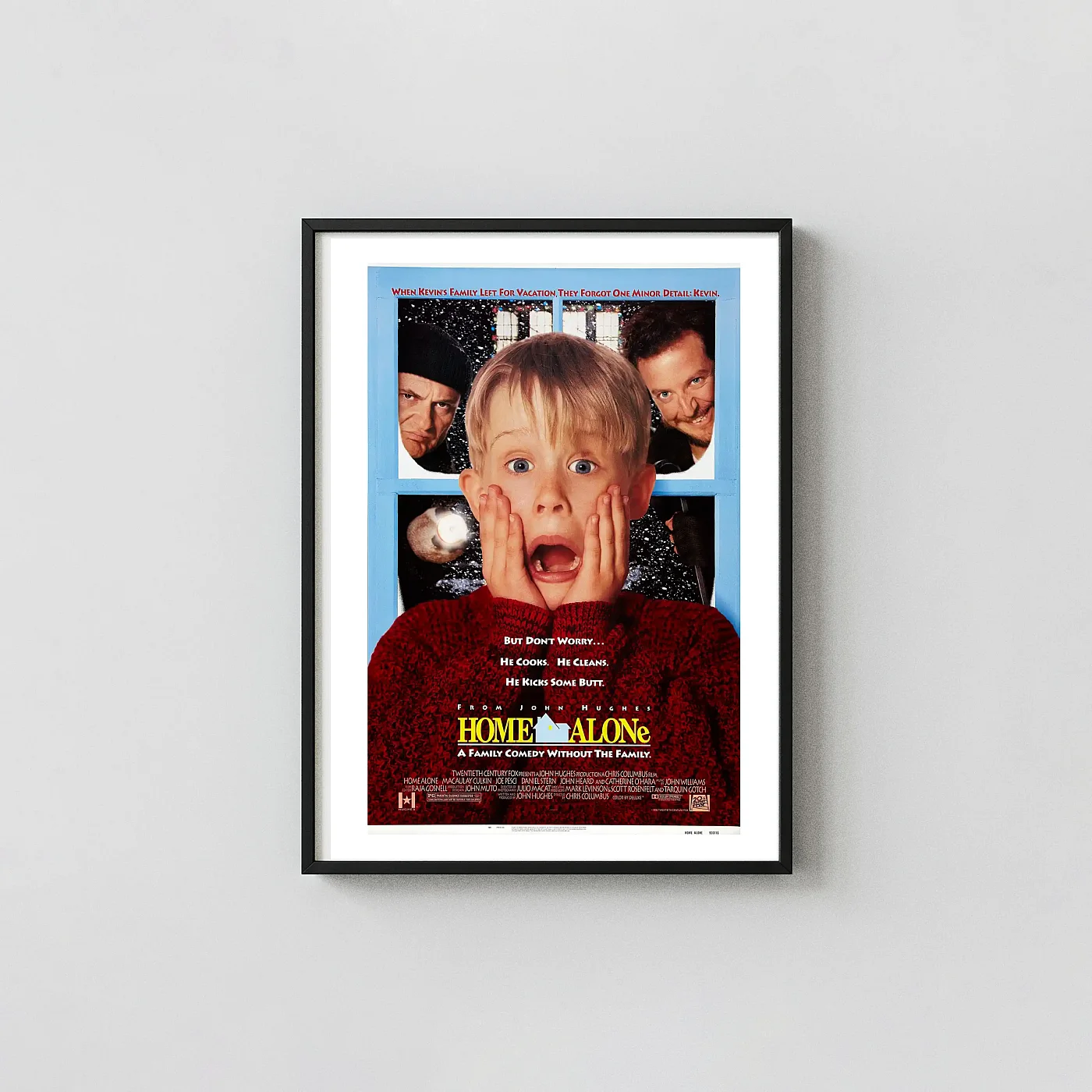 Home Alone (1990) Movie Poster Iconic Kevin McCallister Scream - movie poster wall art print
