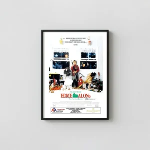 Home Alone | Classic Christmas Movie Poster | Kevin & Wet Bandits Art Movie Posters xe2x80x93 Portrait Frame Wall Art Mockup | MerchFuse