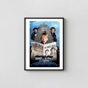 Home Alone 2: Lost in New York | Christmas Movie Poster | Wet Bandits Art Movie Posters xe2x80x93 Portrait Frame Wall Art Mockup | MerchFuse