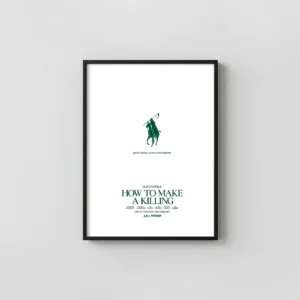 How to Make a Killing | Movie Poster | A24 Minimalist Minimalist Movie Poster xe2x80x93 Portrait Frame Wall Art Mockup | MerchFuse
