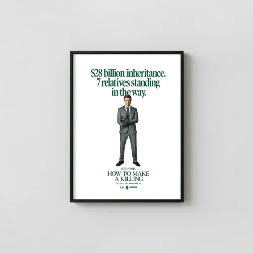 How to Make a Killing | Movie Poster | Minimalist Billionaire Inheritance Print
