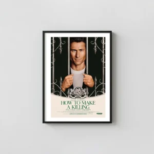 How to Make a Killing | Glen Powell Poster | Ornate Iron Gates Design Movie Posters xe2x80x93 Portrait Frame Wall Art Mockup | MerchFuse