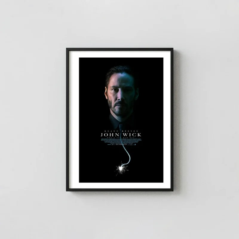 John Wick (2014) | Movie Poster | Minimalist Keanu Reeves Portrait