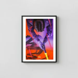 John Wick 3 Parabellum | Movie Poster | Neon Action Wall Action & Adventure Movie Posters xe2x80x93 Portrait Frame Wall Art Mockup | MerchFuse