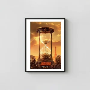 John Wick: Chapter 4 | Movie Poster | Hourglass of Bullets Action & Adventure Movie Posters xe2x80x93 Portrait Frame Wall Art Mockup | MerchFuse