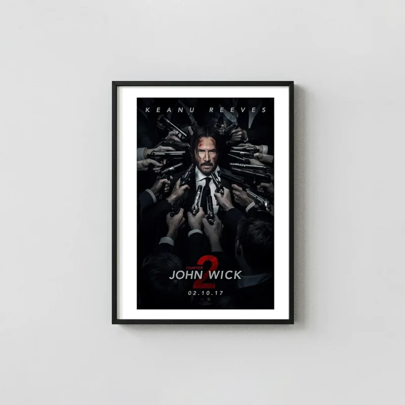 John Wick: Chapter 2 | Movie Poster | Surrounded by Guns Art Print