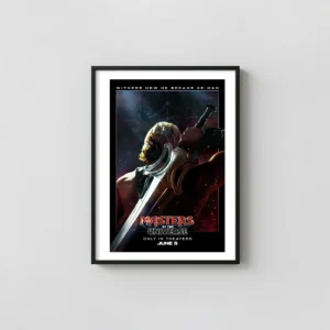 Masters of the Universe | Movie Poster | Power Sword Transformation Action & Adventure Movie Posters xe2x80x93 Portrait Frame Wall Art Mockup | MerchFuse