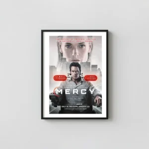 Mercy | Movie Poster | Chris Pratt Dystopian Sci-Fi Wall Movie Posters xe2x80x93 Portrait Frame Wall Art Mockup | MerchFuse