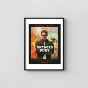 Johnny Cage | Movie Poster | Uncaged Fury Action Wall Action & Adventure Movie Posters xe2x80x93 Portrait Frame Wall Art Mockup | MerchFuse