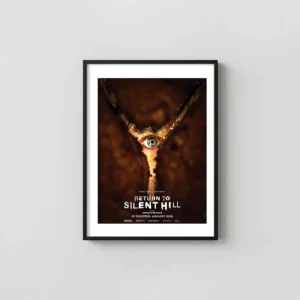 Return to Silent Hill | Movie Poster | Iconic Eye of Horror Horror Movies Posters xe2x80x93 Portrait Frame Wall Art Mockup | MerchFuse