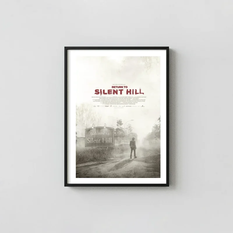 Return to Silent Hill | Movie Poster | Welcome Sign Fog Wall Art Print