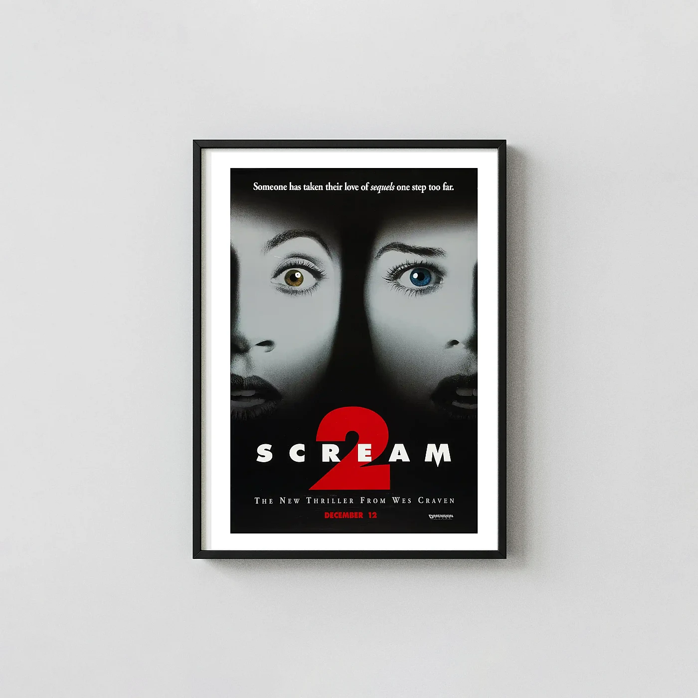 Scream 2 Movie Poster Original 1997 Horror Film - movie poster wall art print