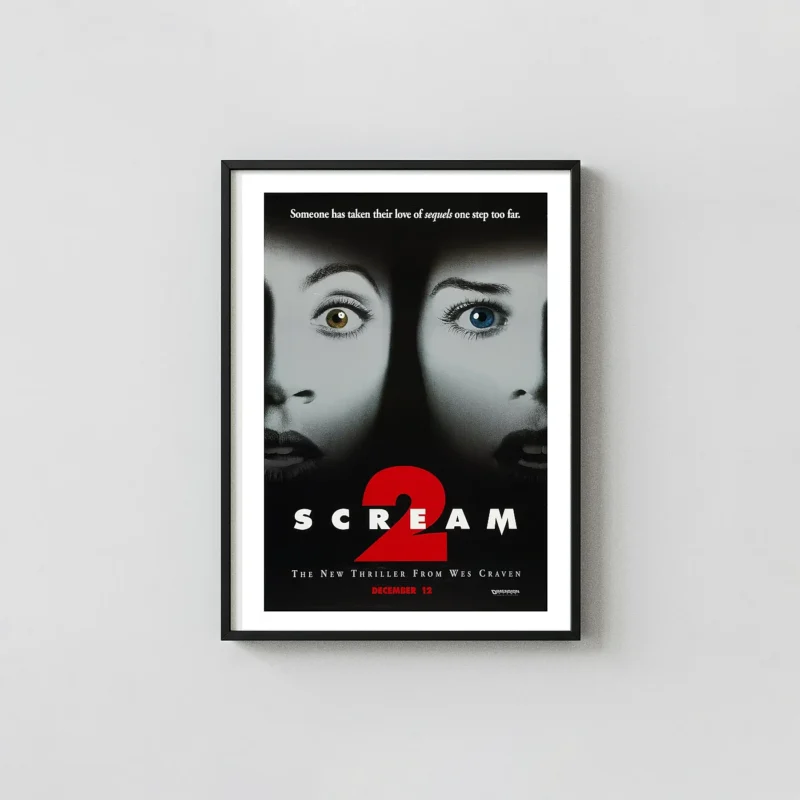 Scream 2 | Movie Poster | Original Two-Face Eyes Key Art Print