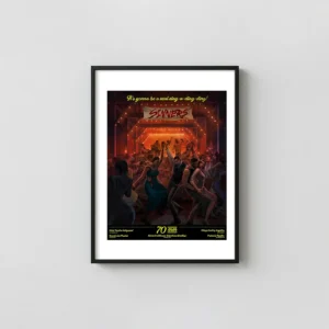 Sinners | Movie Poster | Energetic Juke Joint Dance Scene Art Action & Adventure Movie Posters xe2x80x93 Portrait Frame Wall Art Mockup | MerchFuse