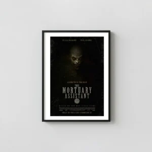 The Mortuary Assistant | Movie Poster | Horror Demon Creature Art Movie Posters xe2x80x93 Portrait Frame Wall Art Mockup | MerchFuse