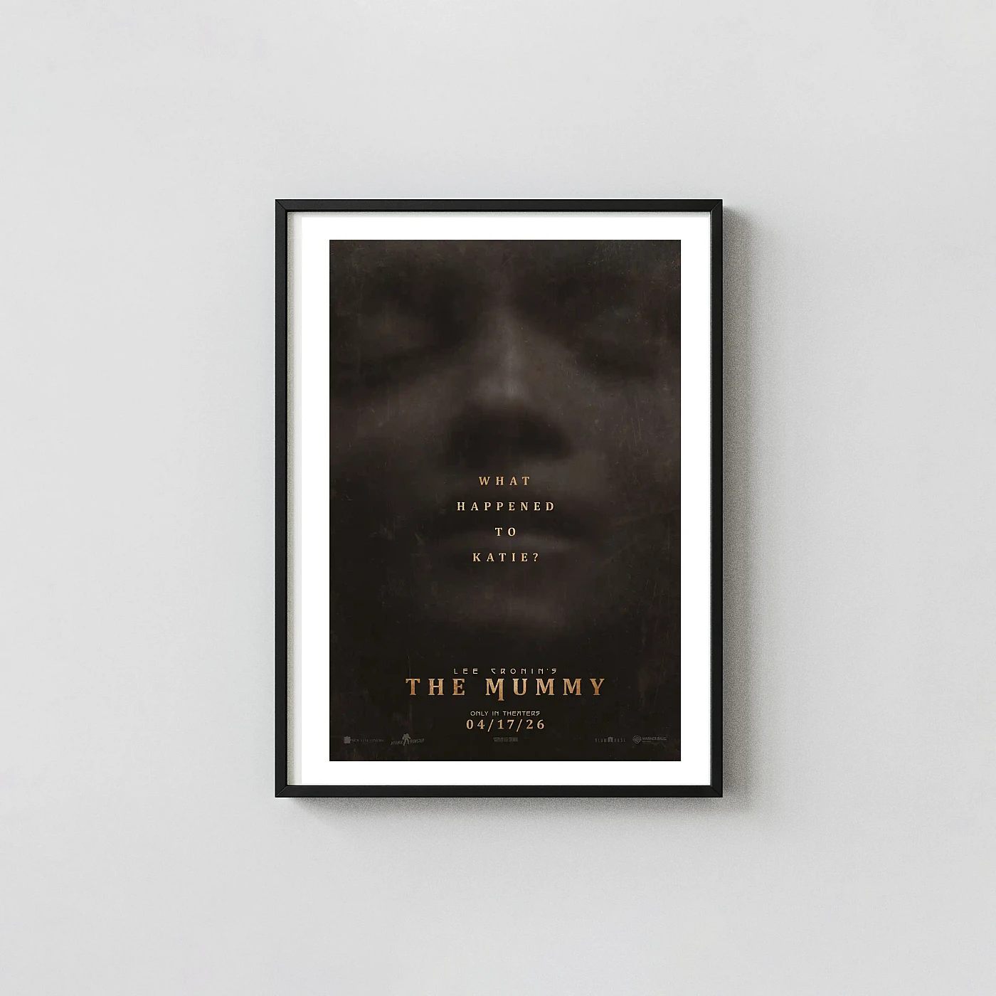The Mummy (2026) Movie Poster Dark, Minimalist Horror - movie poster wall art print