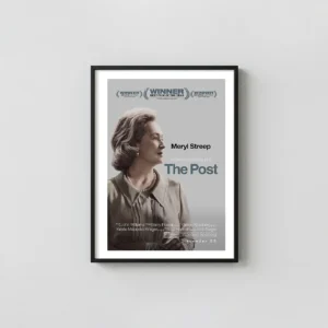 The Post | Movie Poster | Meryl Streep Portrait Vintage Movie Posters xe2x80x93 Portrait Frame Wall Art Mockup | MerchFuse