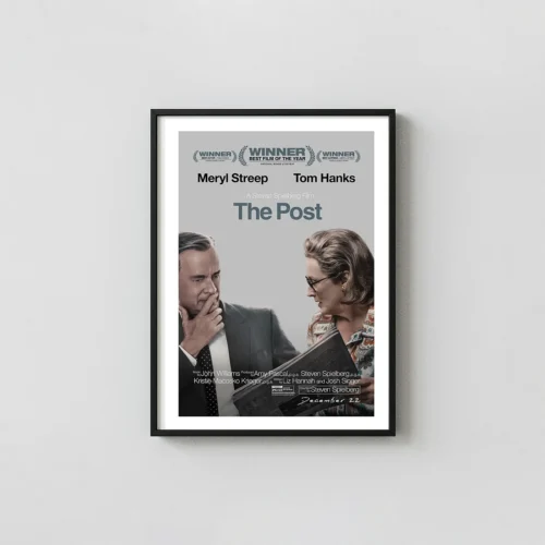 The Post | Movie Poster | Steven Spielberg Wall Art Print featuring Hanks & Streep