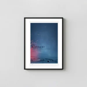 The Revenant | Movie Poster | Cinematic Winter Landscape Art Movie Posters xe2x80x93 Portrait Frame Wall Art Mockup | MerchFuse