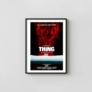 The Thing (1982) | Movie Poster | Iconic Red Monstrosity Art Movie Posters xe2x80x93 Portrait Frame Wall Art Mockup | MerchFuse