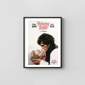 Wuthering Heights 2026 Movie Poster | Heathcliff & Catherine Embrace Art Movie Posters xe2x80x93 Portrait Frame Wall Art Mockup | MerchFuse