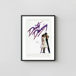 Dirty Dancing | Movie Poster | Iconic Johnny & Baby Dance Embrace Cult Classic Movies Posters xe2x80x93 Portrait Frame Wall Art Mockup | MerchFuse