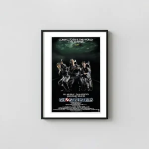 Ghostbusters 1984 | Movie Poster | Original Theatrical Wall Movie Posters xe2x80x93 Portrait Frame Wall Art Mockup | MerchFuse