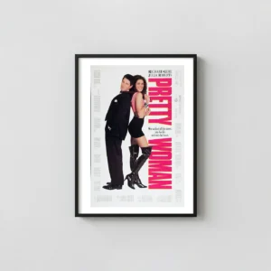 Pretty Woman | Classic Movie Poster | Julia Roberts Icon Wall Movie Posters xe2x80x93 Portrait Frame Wall Art Mockup | MerchFuse