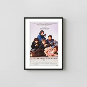 The Breakfast Club | Movie Poster | Original 1985 Film Cult Classic Movies Posters xe2x80x93 Portrait Frame Wall Art Mockup | MerchFuse