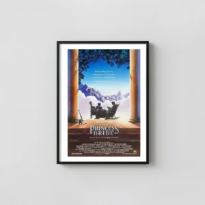 The Princess Bride | Movie Poster | Iconic Cliffs of Insanity Action & Adventure Movie Posters xe2x80x93 Portrait Frame Wall Art Mockup | MerchFuse