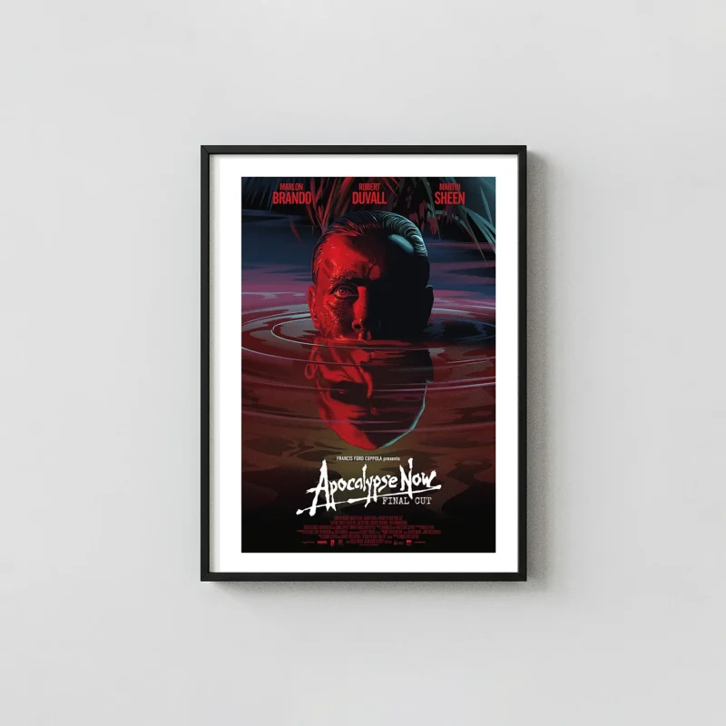 Apocalypse Now | Movie Poster | Intense Willard Submerged Red Art Print