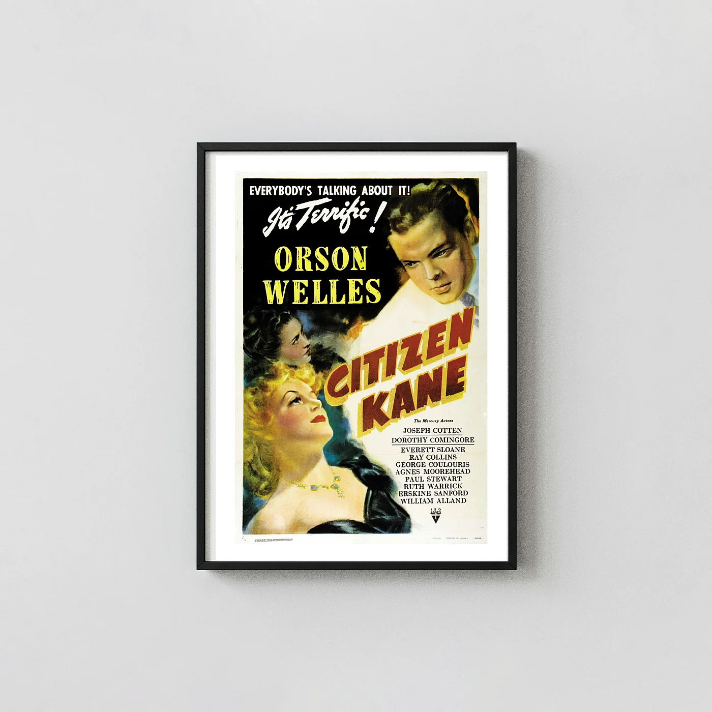 Citizen Kane Classic Movie Poster Original Orson Welles 1941 Art - movie poster wall art print
