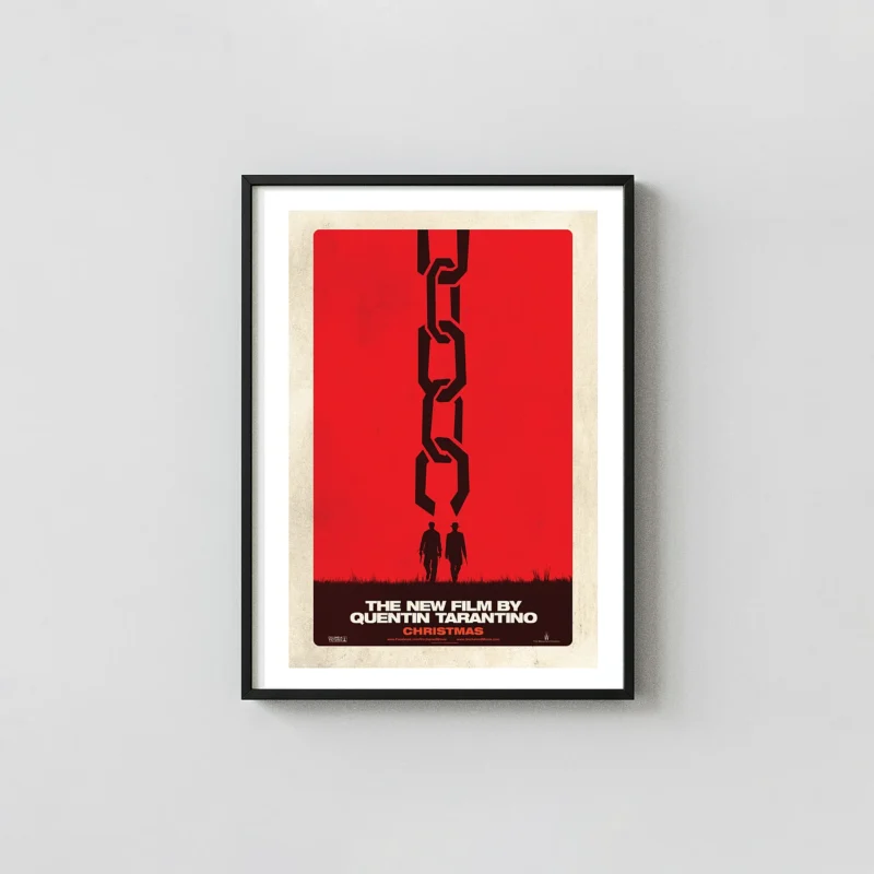 Django Unchained | Movie Poster | Minimalist Broken Chain Wall Art Print