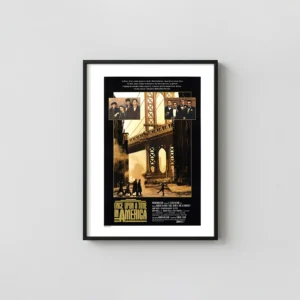 Once Upon a Time in America | Movie Poster | Iconic Bridge & Gang Art Movie Posters xe2x80x93 Portrait Frame Wall Art Mockup | MerchFuse