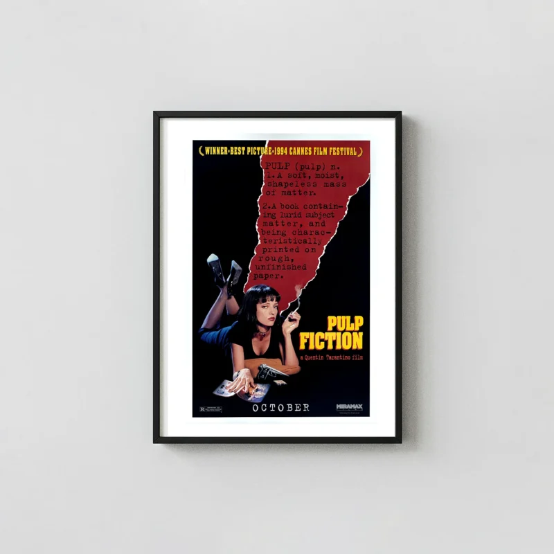 Pulp Fiction | Movie Poster | Original Mia Wallace Vintage Art Print