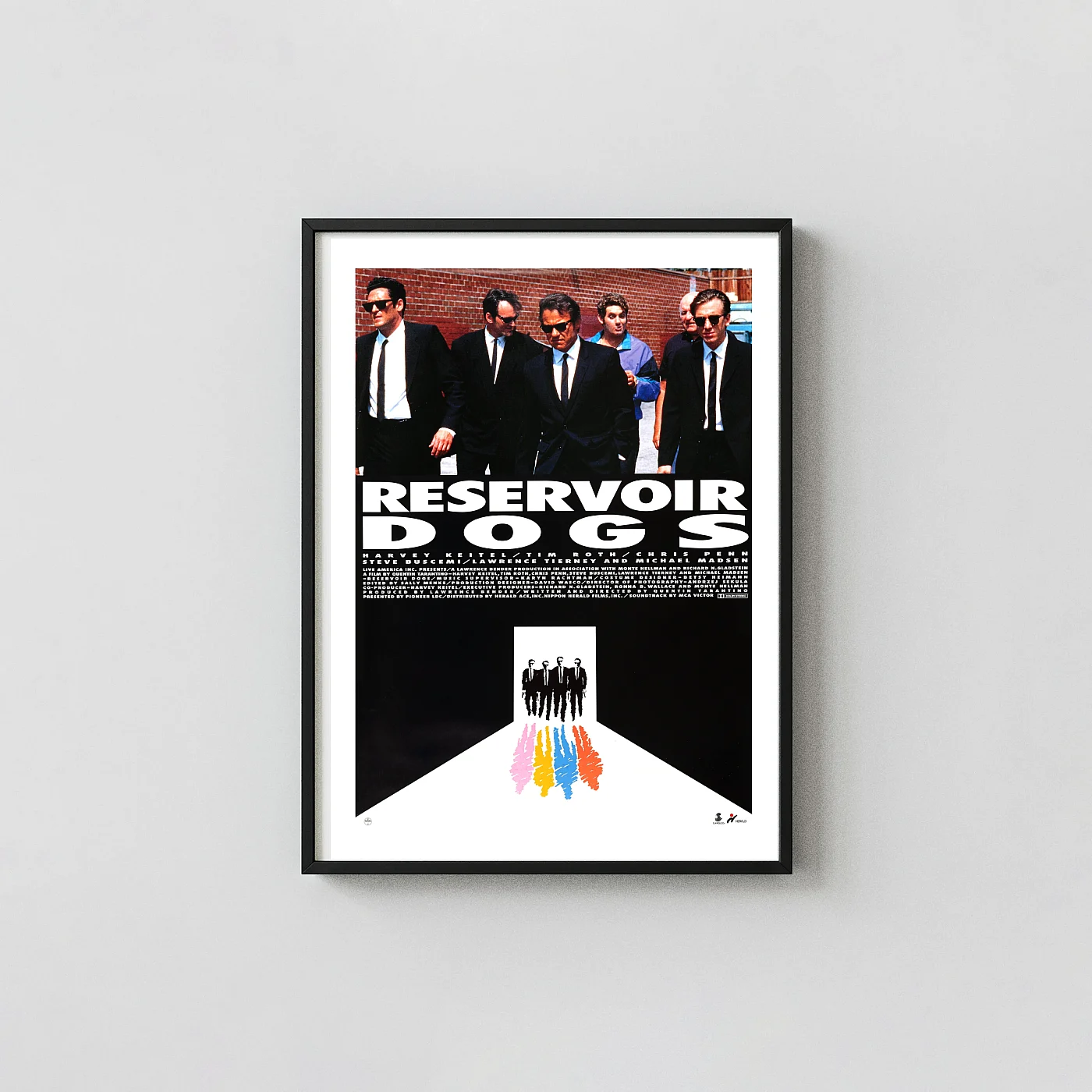 Reservoir Dogs Movie Poster Iconic Suit Walk & Minimalist - movie poster wall art print
