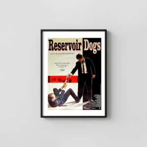 Reservoir Dogs | Movie Poster | Iconic Standoff Film Cult Classic Movies Posters xe2x80x93 Portrait Frame Wall Art Mockup | MerchFuse