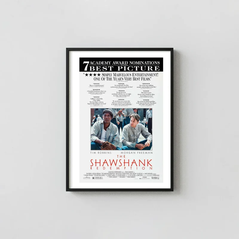 The Shawshank Redemption | Classic Movie Poster | Original Theatrical Art Print