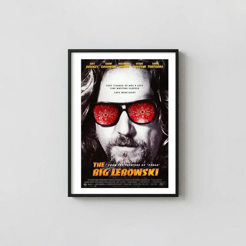 The Big Lebowski | Movie Poster | The Dude's Rug Reflection Wall Art