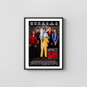 The Usual Suspects | Movie Poster | Iconic Lineup Crime Film Movie Posters xe2x80x93 Portrait Frame Wall Art Mockup | MerchFuse
