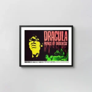 Dracula: Prince of Darkness | Horror Movie Poster | Vintage Horror Movies Posters xe2x80x93 Landscape Frame Wall Art Mockup | MerchFuse