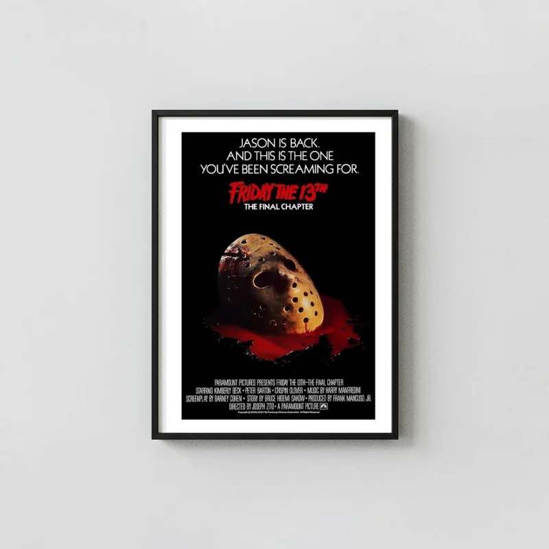 Friday the 13th: The Final Chapter | Horror Movie Poster | Jason Mask Art