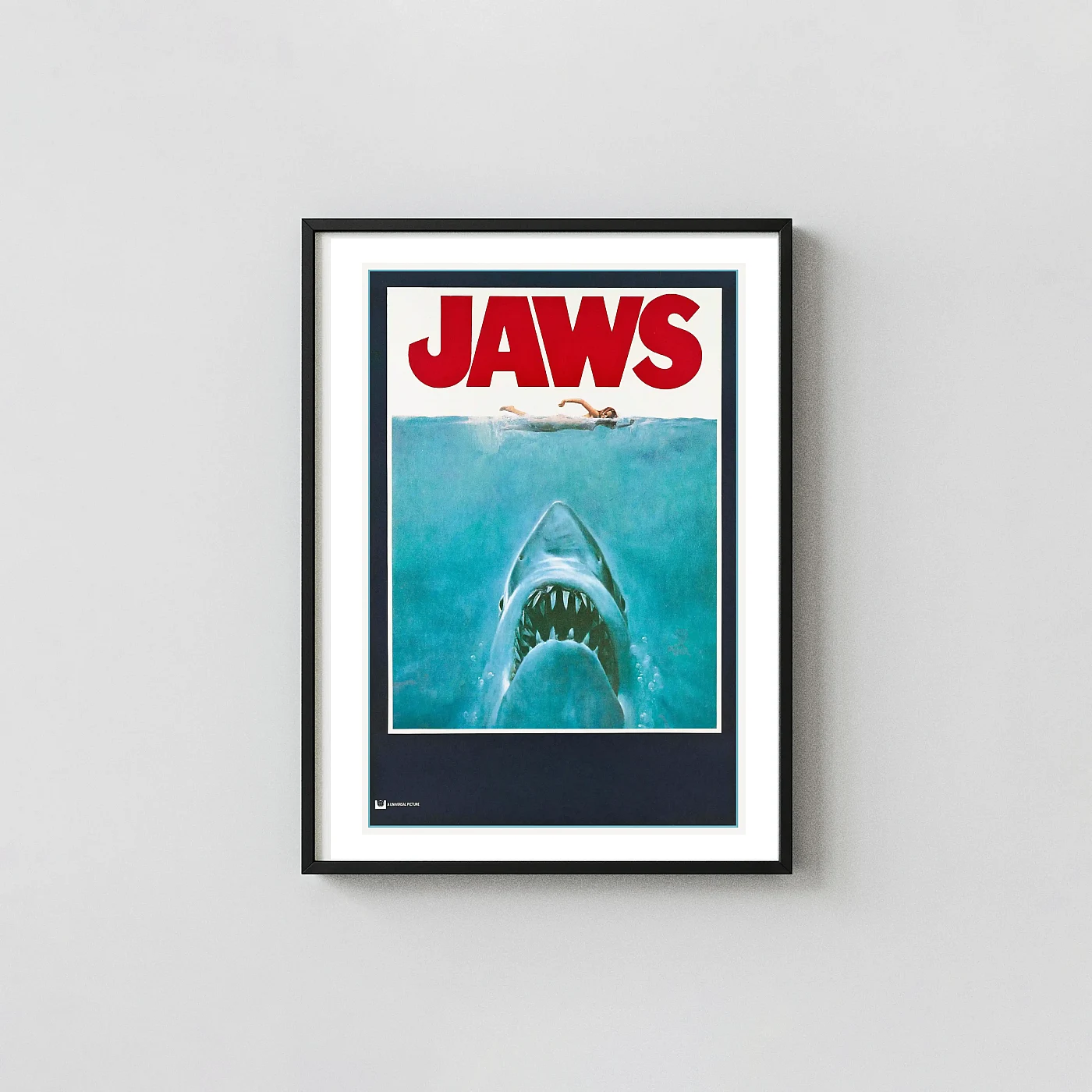 Jaws (1975) Movie Poster Classic Shark Attack - movie poster wall art print