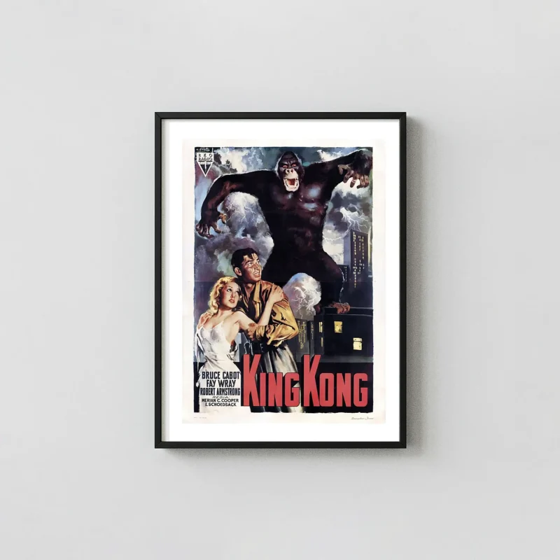King Kong | Classic Movie Poster | Vintage Italian Release Art Print