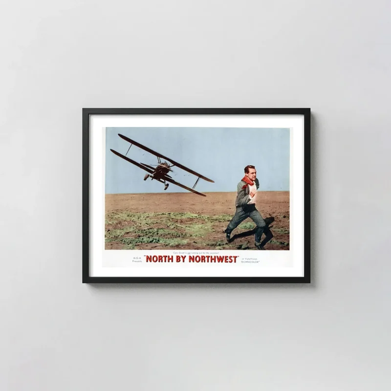 North by Northwest | Movie Poster | Iconic Crop Duster Scene Art Print