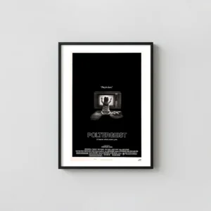 Poltergeist | Movie Poster | They're Here Vintage Horror Horror Movies Posters xe2x80x93 Portrait Frame Wall Art Mockup | MerchFuse