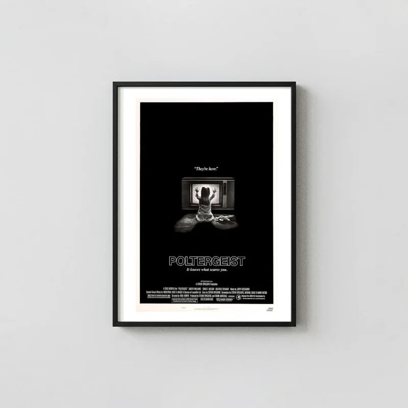 Poltergeist | Movie Poster | They're Here Vintage Horror Art Print
